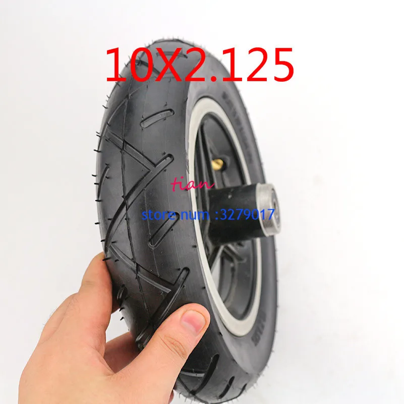 

Three types 10x2.125 High quality tire and aluminum alloy wheel hub are suitable for electric scooter balancing car