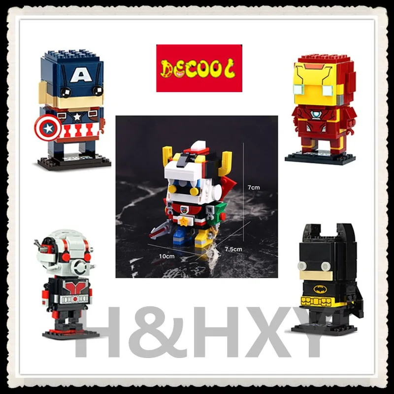Красивая кукла H & HXY 6801 6822 18002 мини кирпичи Voltron King супергерои marvel Мстители фигурки