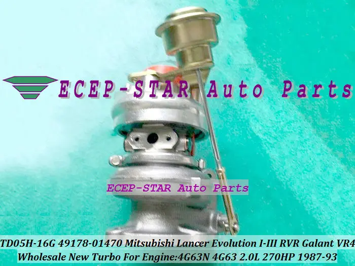 TD05H-16G 49178-01470 Turbo Turbocharger For Mitsubishi Lancer Evolution I-III RVR Galant VR4 1987-93 4G63N 2.0L 270HP (4)
