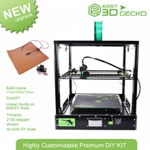 3D Printer East Gecko,DIY,TM drive,Strengthen the shell of aluminum plastic sheetC2100, stepping motor,256 subdivision