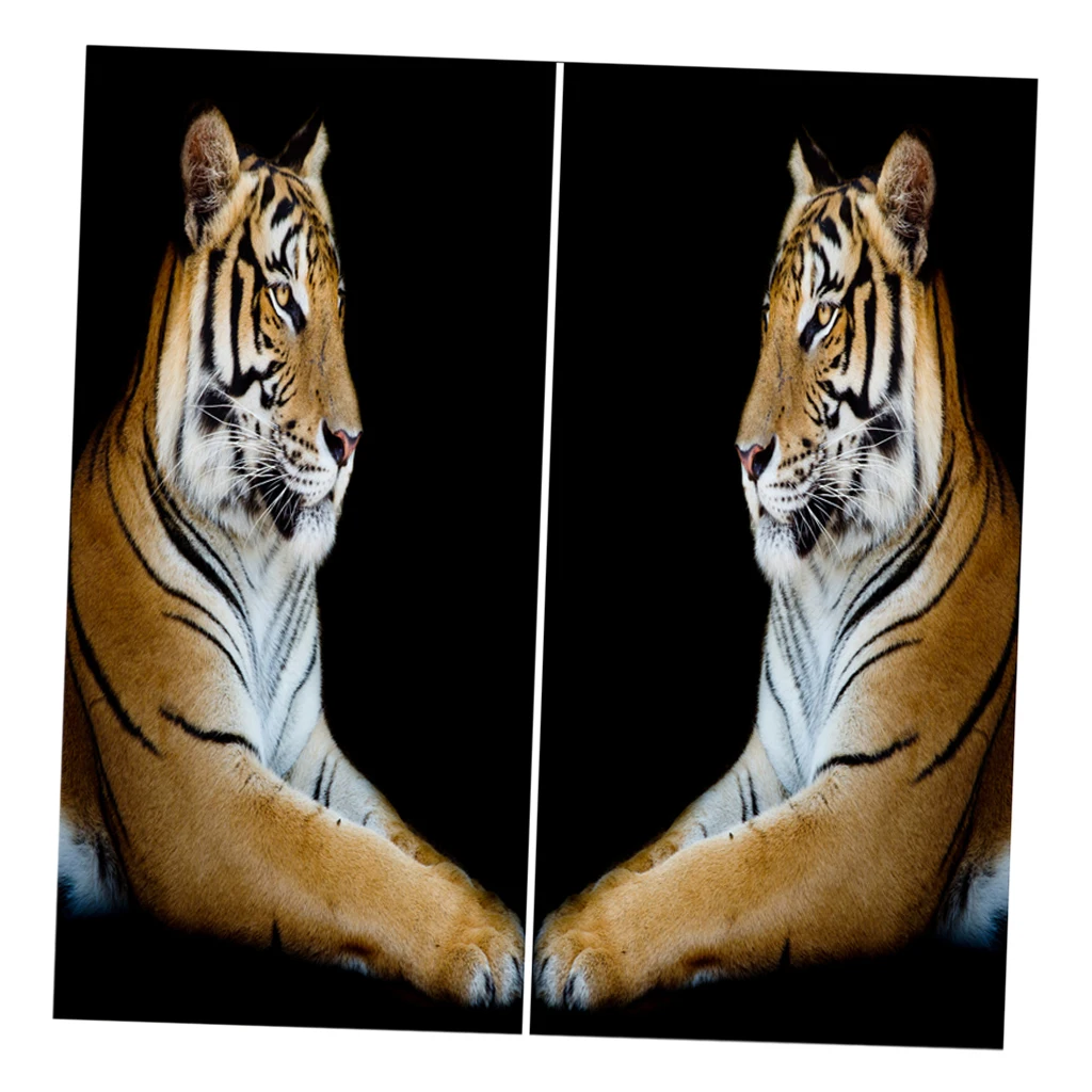 2 панели затемняющие занавески для комнаты, 3D эффект печати занавес с изображением животных гостиная спальня оконные занавески домашний декор - Цвет: 12