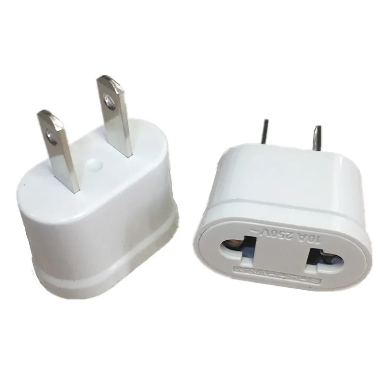 

US American Plug Adapter 2 Pin EU European Euro Europe AU KR To US JP Travel Adapter Plug Outlet Power Electric Socket Outlet