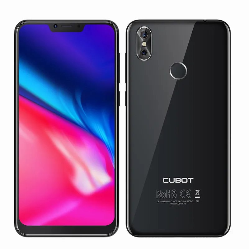 Cubot P20 смартфон 19:9 6,1" FHD 4 Гб ОЗУ 64 Гб ПЗУ мобильный телефон Android 8 MT6750T Восьмиядерный 20 МП 4000 мАч 4G