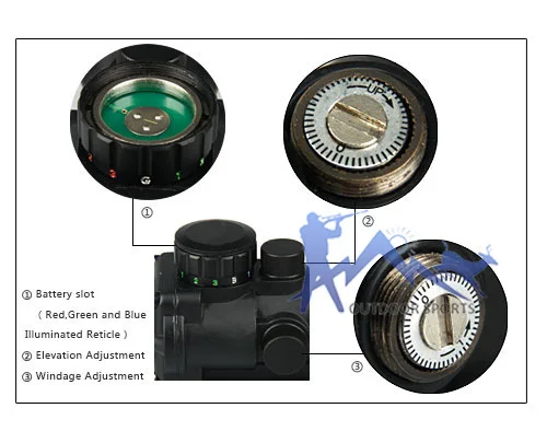 Canis Latrans Tactical 4x32 Dual Ill. Компактный Тактический прицел Зрительная труба с 1X красной точкой зрения для охоты OS1-0187