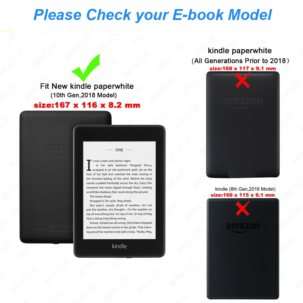 Чехол для Amazon New Kindle Paperwhite( выпущен) чехол funda для Kindle Paperwhite 4 10 поколения Чехол 6 дюймов