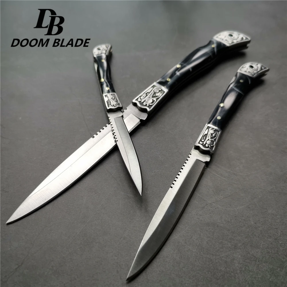 (5.7 ''/7.3''/9 ') 55HRC Sml للطي شفرة سكين البسيطة محفظة جيب المفاتيح سكاكين بقاء EDC أداة القاطع مقشرة