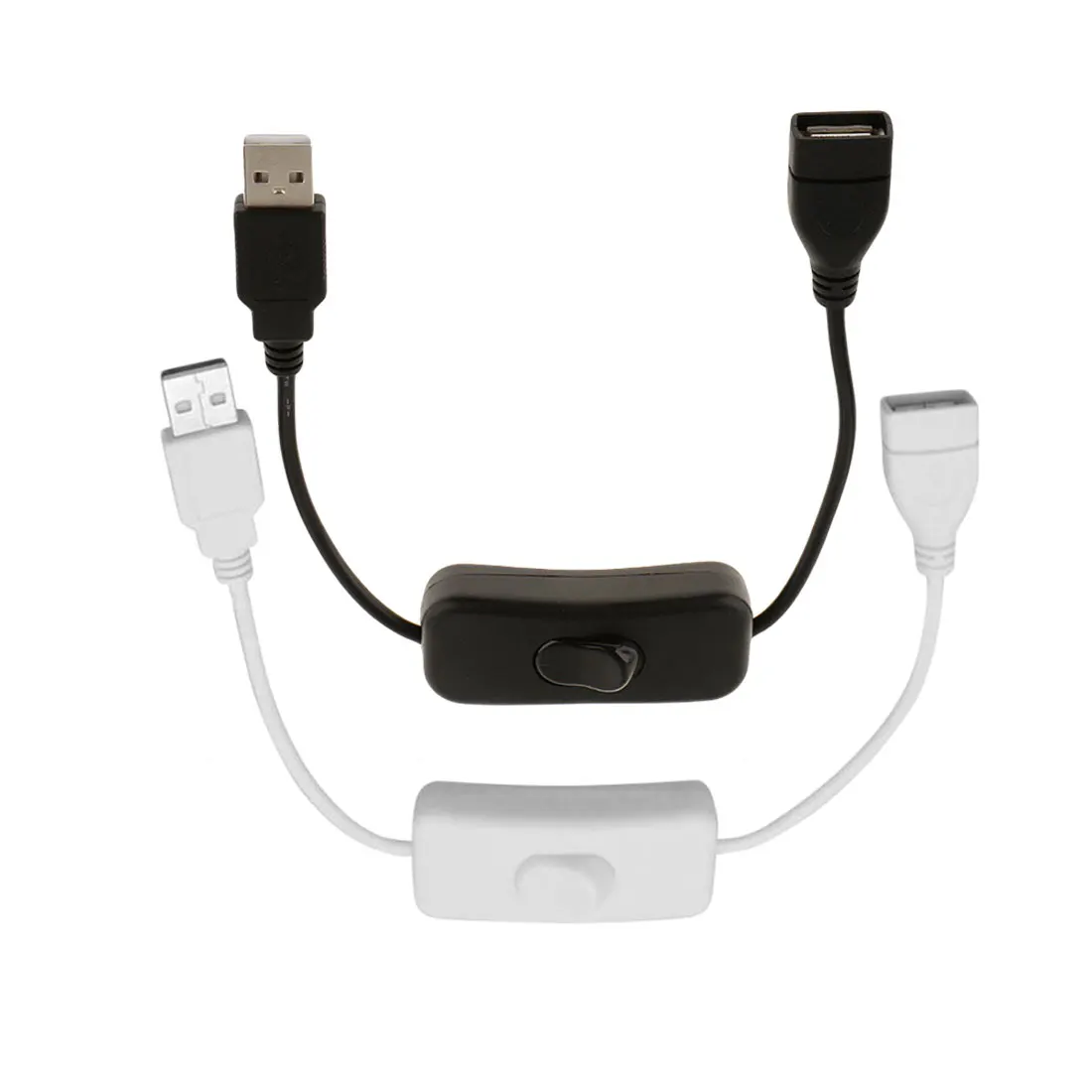 

High Quality 1PCS 28cm Black USB Cable Male to Female with Switch ON/OFF Cable Extension Toggle for USB Lamp USB Fan Power Line