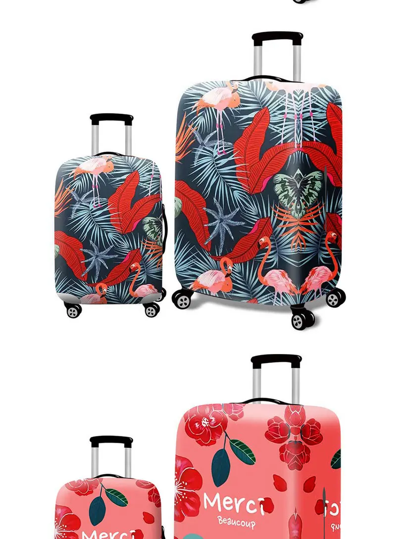 QIAQU модный уплотненный Чехол для багажа 18-32 дюймов защитный чехол для багажа эластичный пылезащитный чехол Аксессуары для путешествий