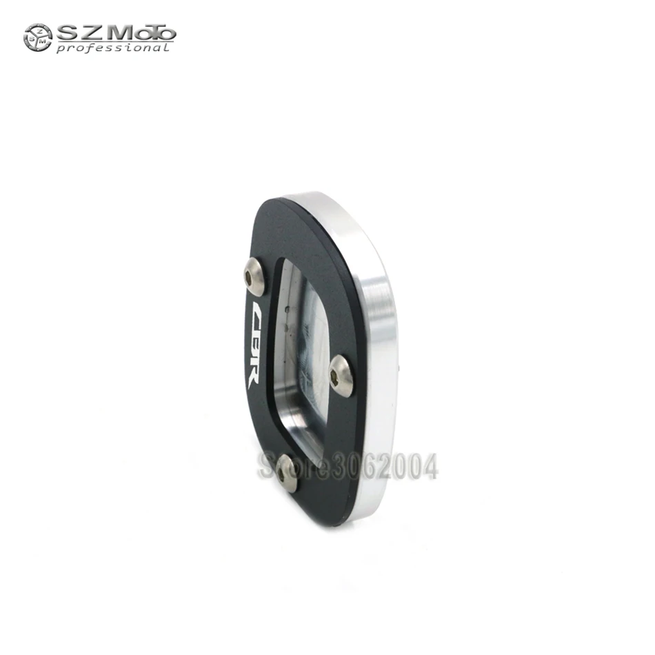 Для HONDA CBR 500R 250R 650F CBR500R CBR250R CBR650F МОТОЦИКЛ ЧПУ Сторона подставки подставка расширения Поддержка пластина с логотипом черный