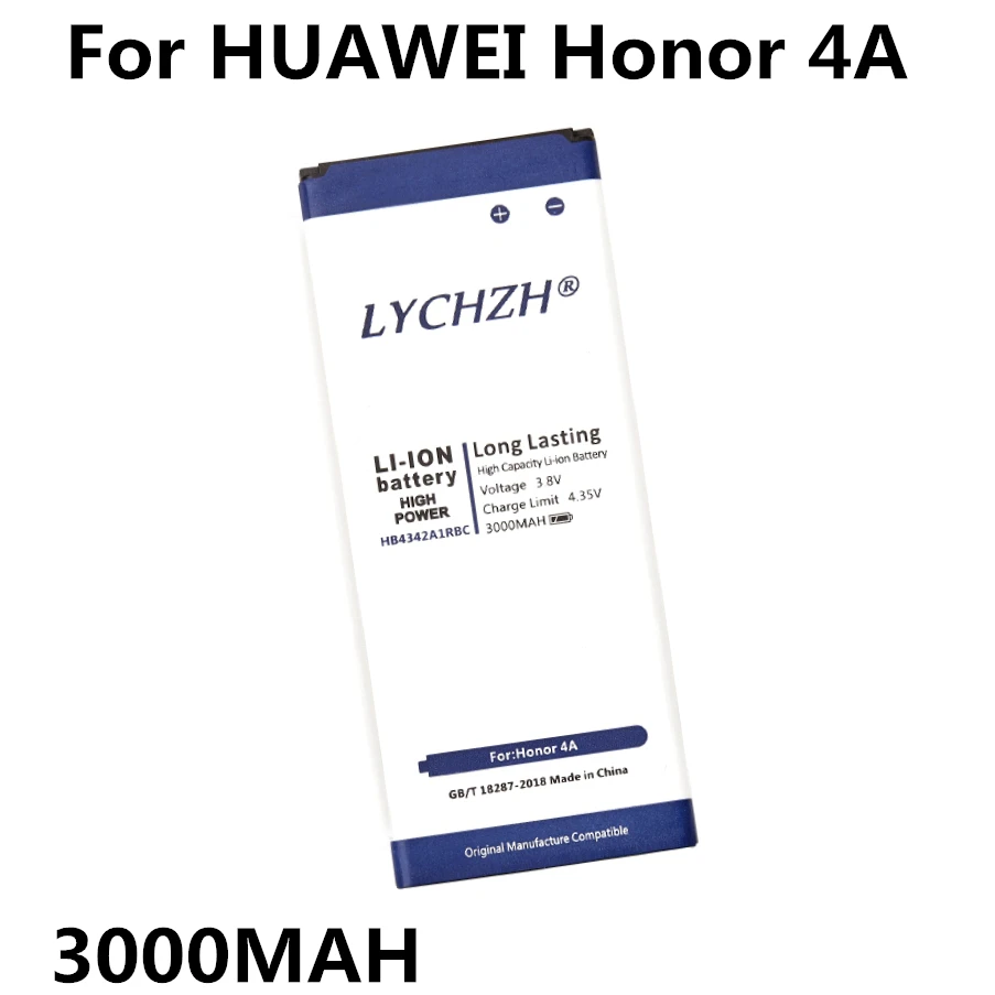 

For Huawei phone Battery honor 4A honor 5A LYO-L21 y5II Y5 II Ascend 5+ Y6 SCL-TL00 CUN-U29 3000mAH HB4342A1RBC