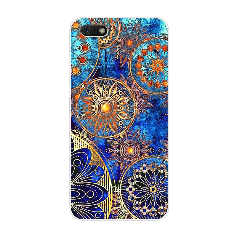 Силиконовый чехол D для Huawei Honor 7A 5 45 дюйма мягкий телефона 7 A зеркальная задняя