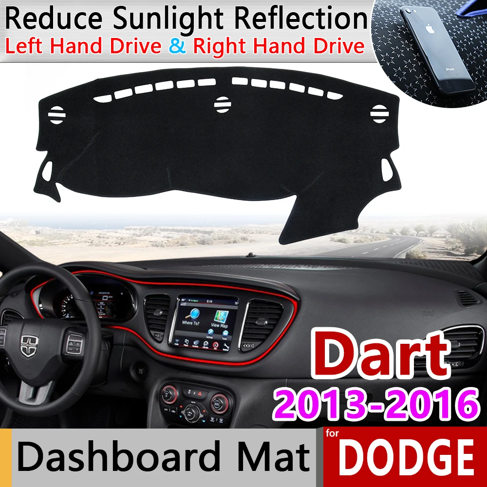 Для Dodge Dart Фиат виаджио 2013 PF Противоскользящий коврик для приборной панели солнцезащитный коврик для защиты ковров автомобильные аксессуары