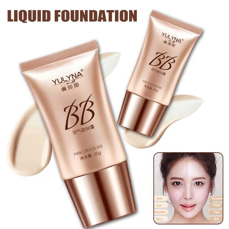 

Ladies BB Cream Concealer Long Lasting Moisturizing Lifting Skin Color for Nude Makeup SSwell
