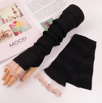 

Women's summer long driving gloves lady's summer sunscreen long gloves lady's sexy lace glove sunscreen arm sleeve R179