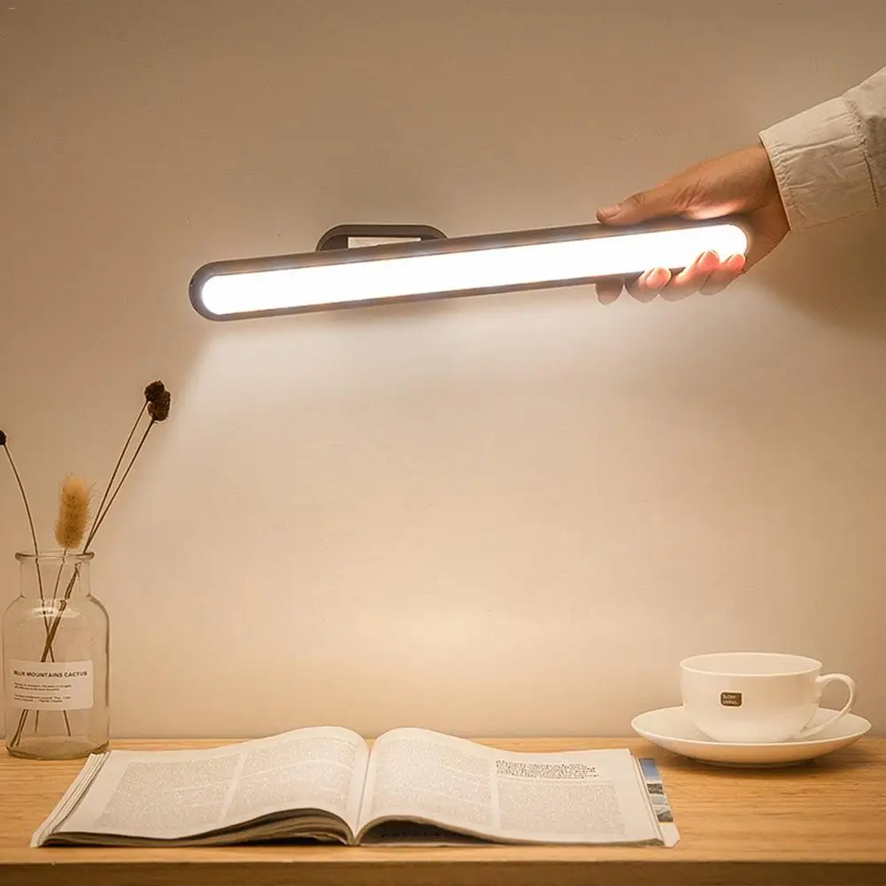 

LED Switch 3 Modes Desk Lamp 6000K Eye Protection Desk Light Dimmer Rechargeable USB Led Wall Table Lamp
