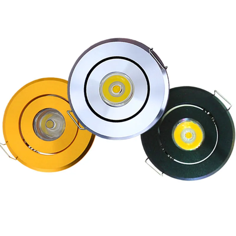 

Round Mini Ceiling LED spot light lamp 3W RGB LED downlight cabinet recessed cut hole 45mm led panple with driver 240v