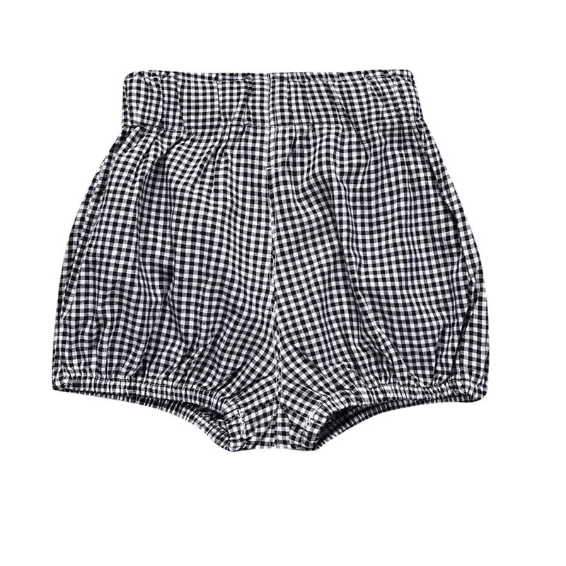 Hooyi Baby Girls PP Pants Children Casual Summer Hot Shorts Linen Cotton Solid Boy Clothes Kids Sport Panties Infant Underpant