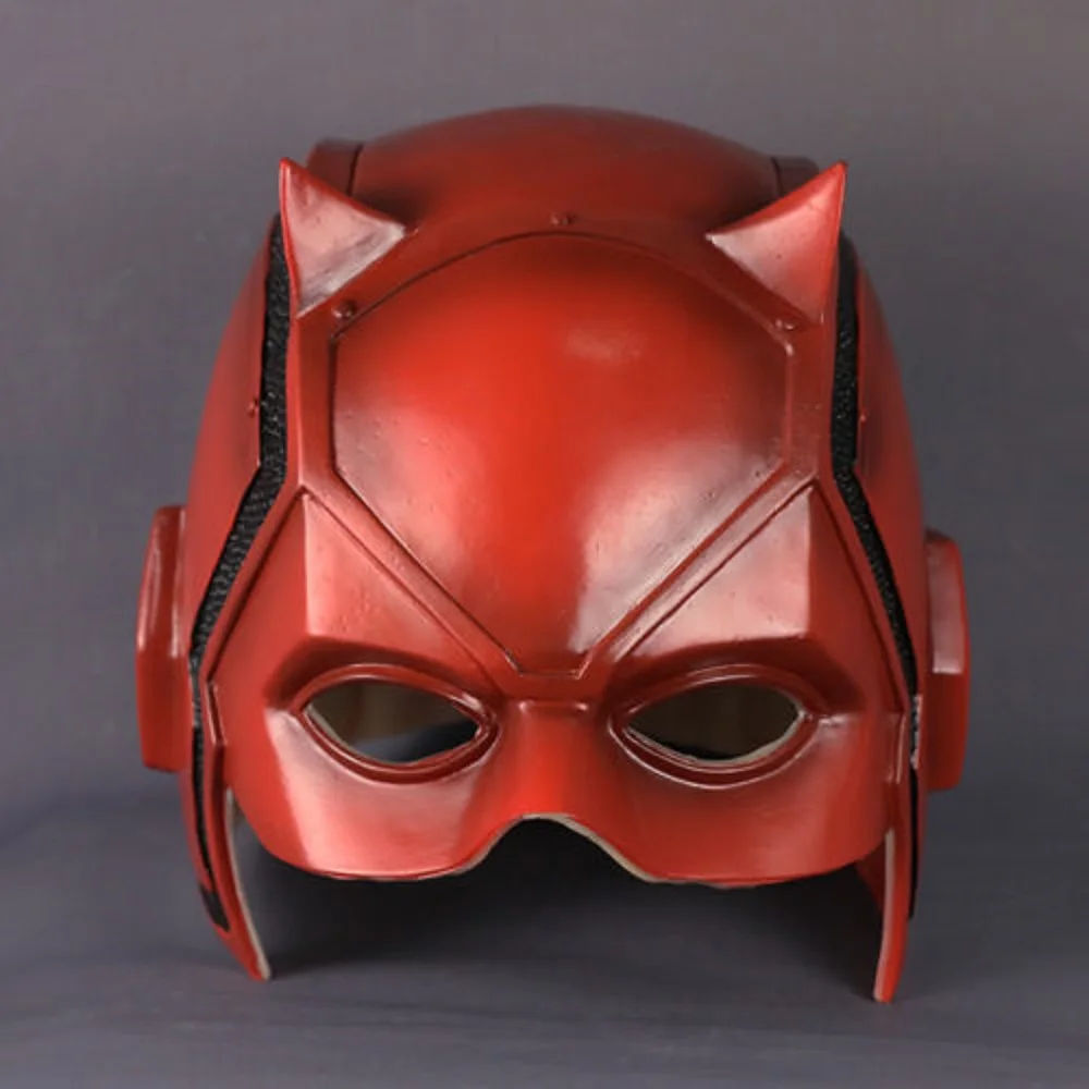 2016 New Anime Daredevil Mask for Sale Matt Murdock Cosplay Costume Helmet Brand New Red PVC For Adult Hot Sale