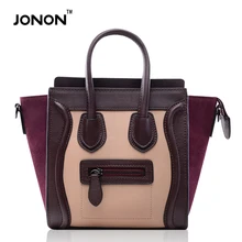 Jonon Luxus Marke Desinger Echtes Wildleder Fensterleder Flügel Phantom Heiße Frauen Luxus Handtaschen Bat Lächelndes Gesicht Taschen Damen