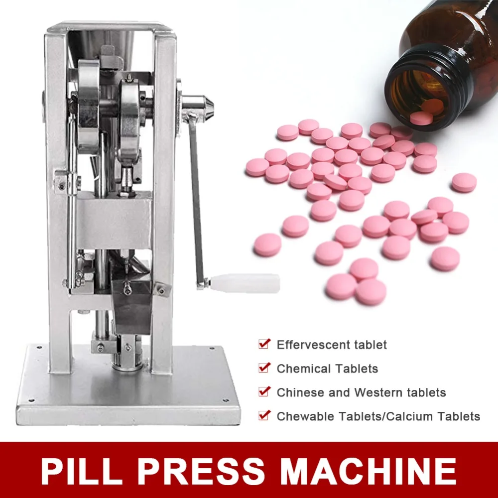 

Mini Hand Pill Press Machine Desktop Pill Press Stamp 6-12mm Tablet Manual Punching Machine Tablet Press Sugar Slice Punch Make