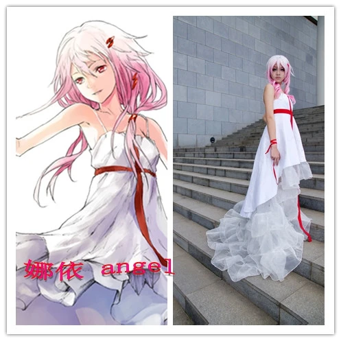 をギルティクラウン楪いのり白コスプレ衣装11 Anime Cosplay Costumes Cosplay Costumeanime Cosplay Aliexpress