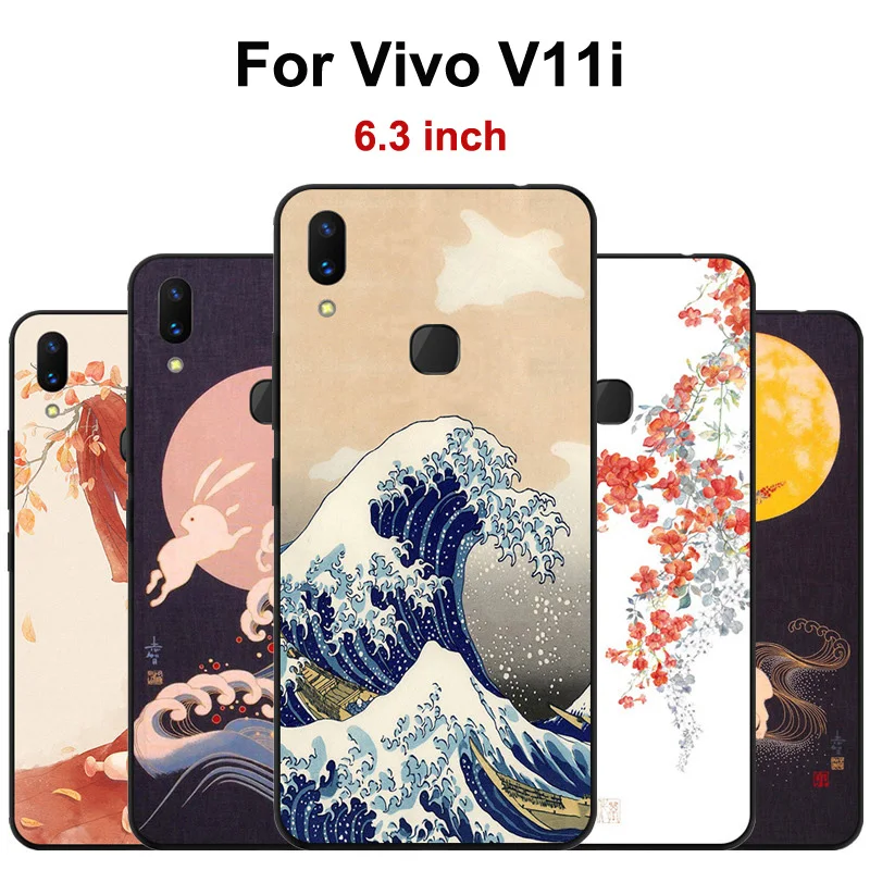 Чехол для Vivo V11i силиконовый чехол VivoV11i мягкий телефона V 11i 360 защитный