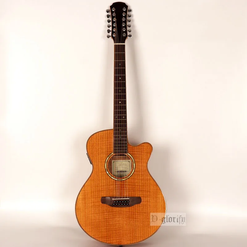 

bolt on good quality factory 12 string acoustic guitar 41inch