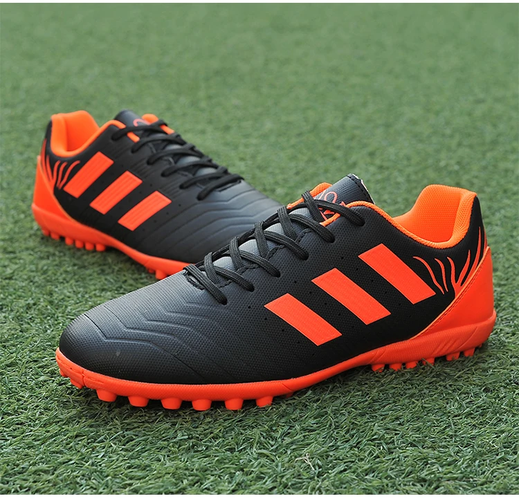 Для мужчин мальчик дети шипованные кросовки для футбола Футбол обувь Размеры 33-44 TF жесткий суд спортивная обувь кроссовки дизайн бутсы
