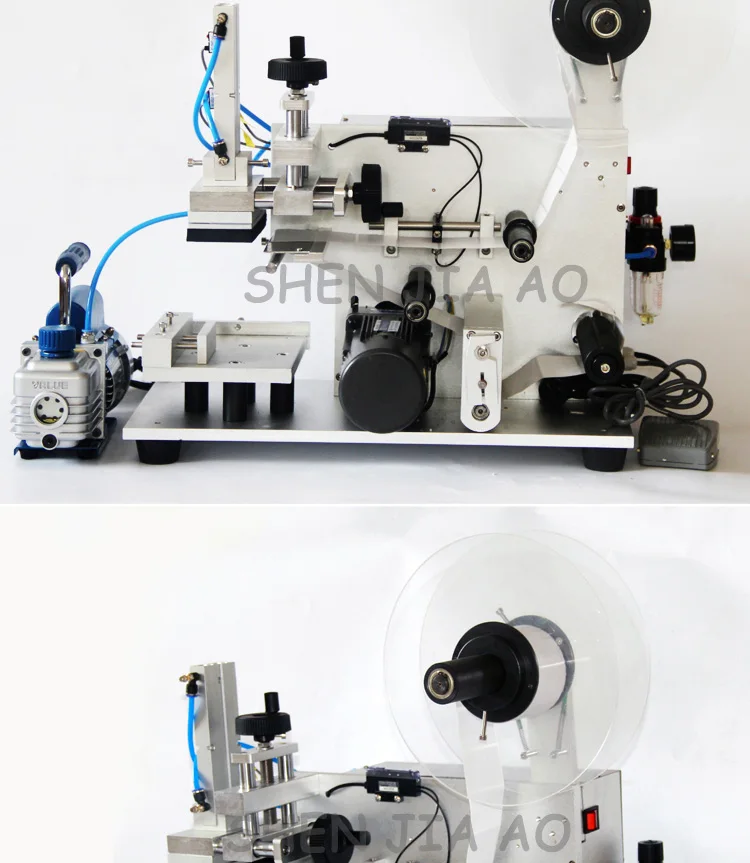 Самолет Этикеточная Машина lt-60 полуавтоматический Стикер Этикеточная Машина Применимо к ПЭТ бутылки, наклейки маркировка 110/220 В 1 шт