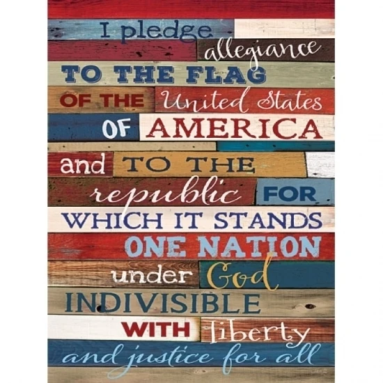 Pledge of Allegiance Poster Print by Marla Rae (18 x 24)