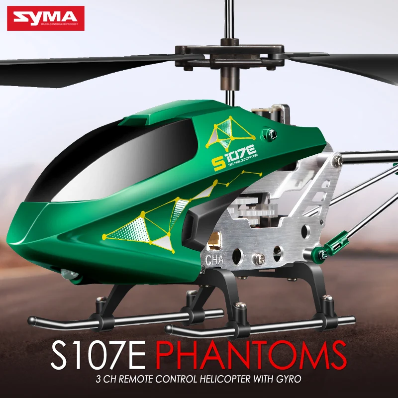 New SYMA S107E 3CH 2.4GHz Indoor RC Helicopter Alloy