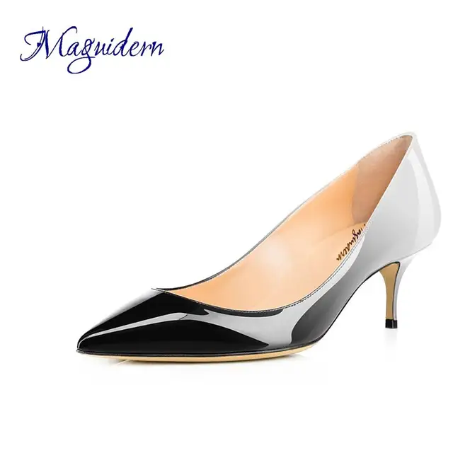 slip on kitten heels