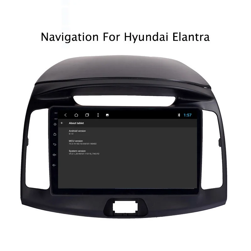 Perfect NAVITOPIA 9inch 2G RAM 32G ROM Android 8.1 Car DVD Multimedia GPS Navigation for Hyundai Elantra 2011 2012 2013 2014 2015 2016 5