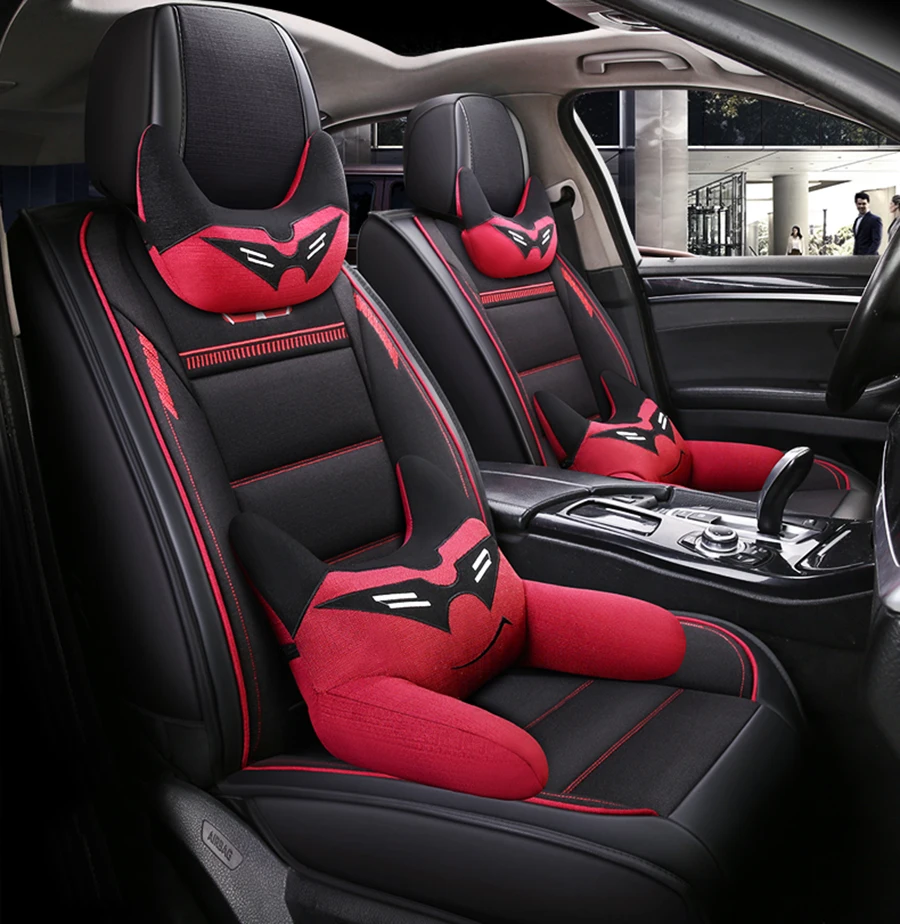Передние+ задние) кожаные и льняные автомобильные чехлы для сидений Audi a3 a4 b6 b8 a6 a5 q7 бежевый кофе мягкие автомобильные чехлы для сидений марки bmw авто стиль