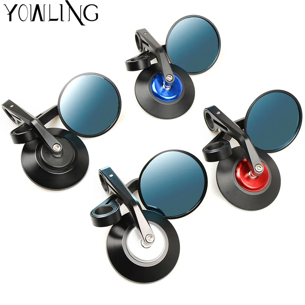 

Motorcycle Rearview Side Mirrors, Adjustable Motorbike Handlebar End Mirrors Universal Sport Bikes for 7/8(22mm) Handle Bar