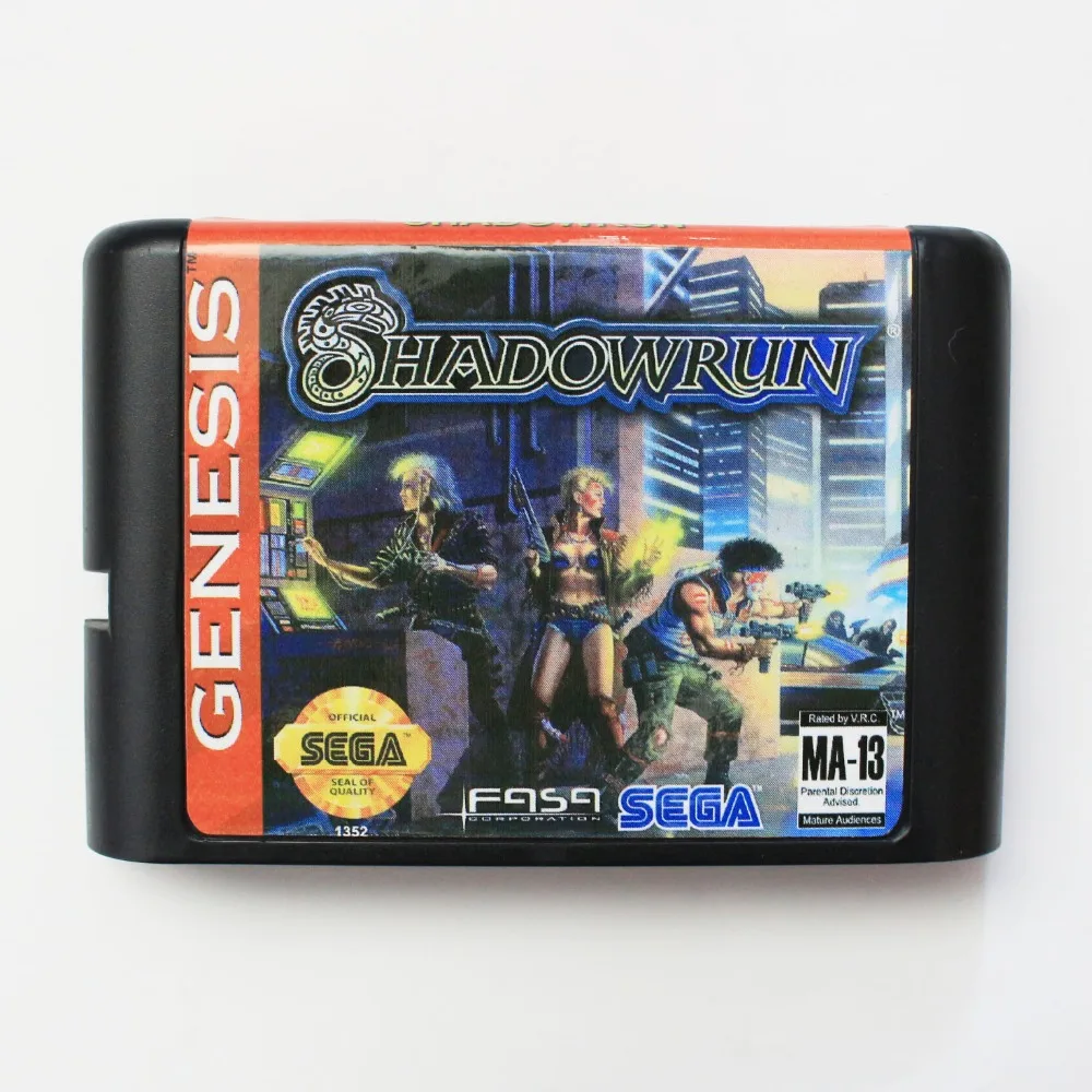 Игровая карта Shadowrun 16 бит MD для Sega Mega Drive Genesis | Электроника