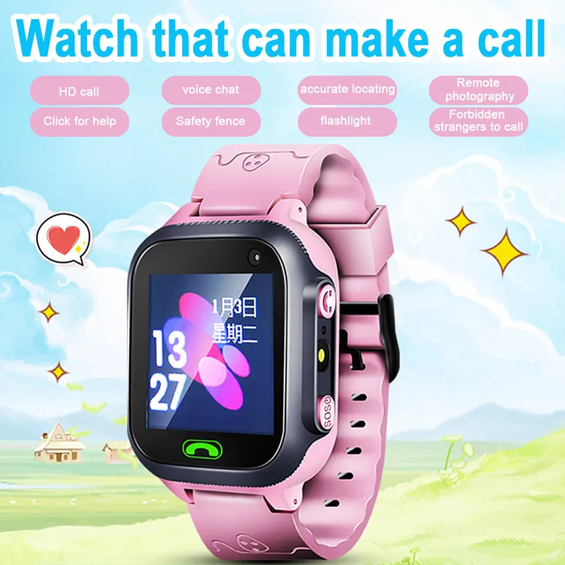  Anti-verloren Kinder Sicher GPS Tracker Smart Uhr GPS GSM Locator Touchscreen Tracker SOS Kinder Ki