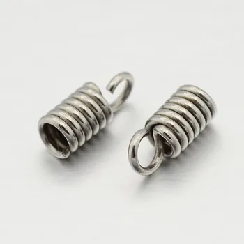 

PandaHall 100pcs 304 Stainless Steel Metal Jewelry Findings Accessories DIY Terminators 8x3.5mm