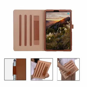 

For Samsung Galaxy Tab S4 T835 T837 10.5'' Cases tap position Filp stand Hand Strap cover for Galaxy T830 T835 T837 funda + Pen