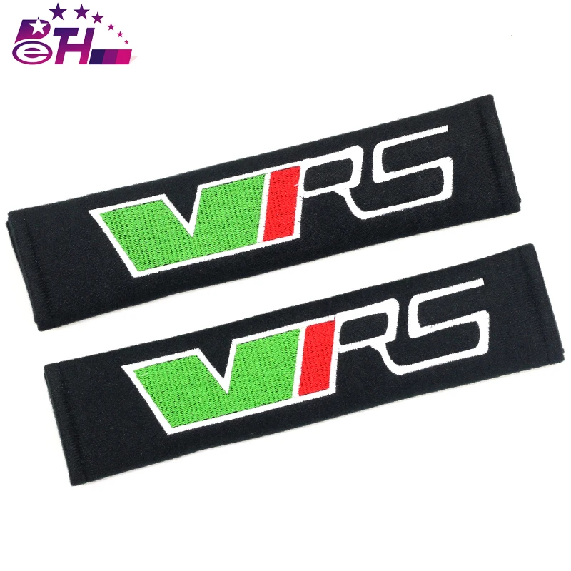 2pcs Seat Belt Cover Shoulder Pads car seat belt shoulder pad case for skoda VRS octavia fabia
