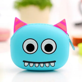 

3D Cartoon Animal Candy Colored Girls Coin Bags Women Key Wallets Children Cute Cartoon Mini Coin Purse for Earphone Headphone