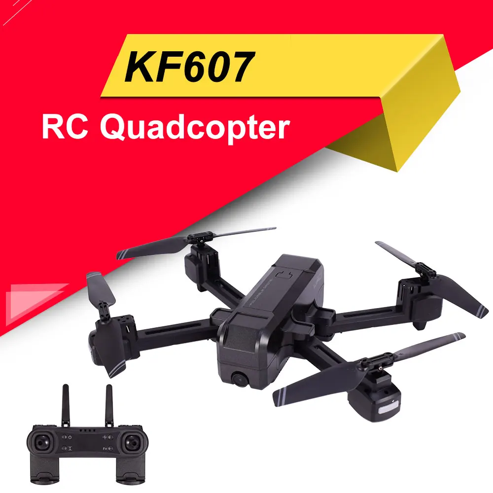KF607 WIFI FPV RC складной Дрон HD 1080P 4K камера Безголовый режим оптическое давление