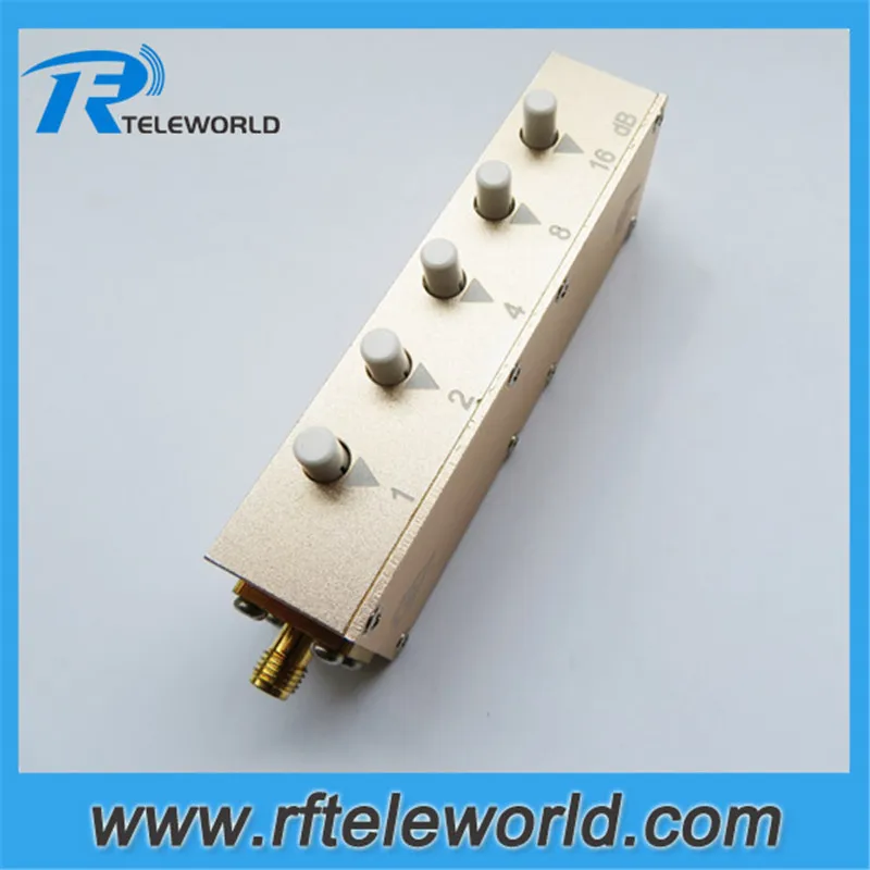 SMA 1dB stepped variable step attenuator keypress attenuators 0 30db 2