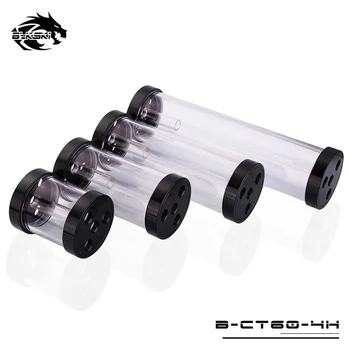 

Bykski B-CT60-4H Metal Cap Transparent Reservoir Tank 60mm 80/130/180/240mm