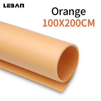 

Seamless Water-proof 100cm*200cm 39"*79" Orange PVC Backdrop Background Cloth for Photo Photography Studio Lighting