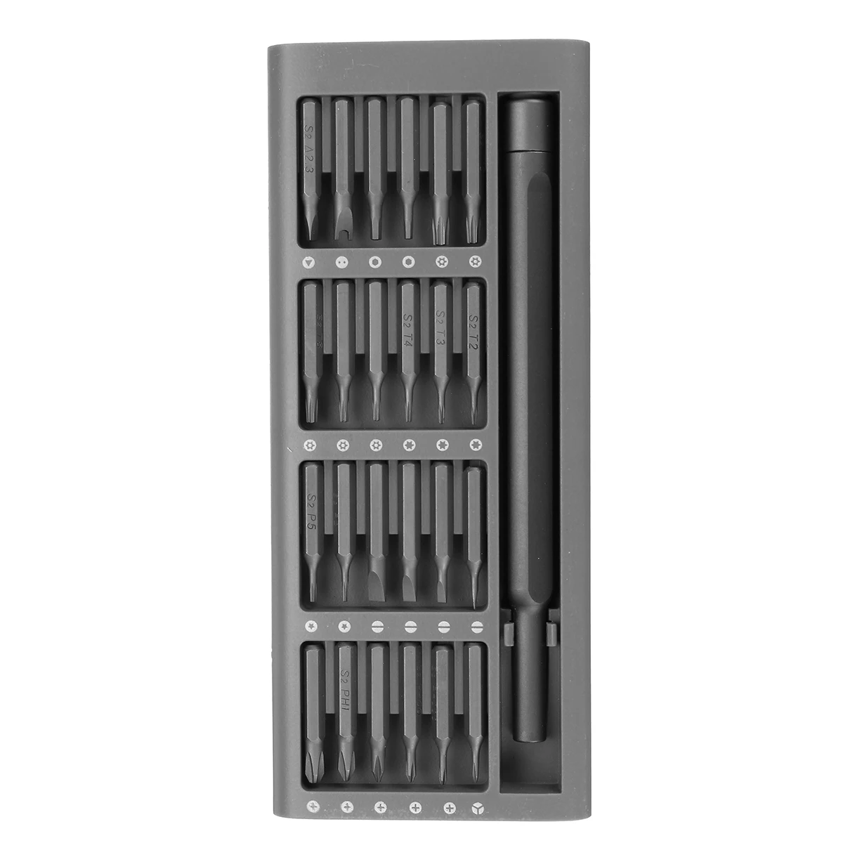 

Daily Use Screwdriver Repair Kit Aluminum Box 25in1 Precision Magnetic Bits Screwdriver Smart Home Set