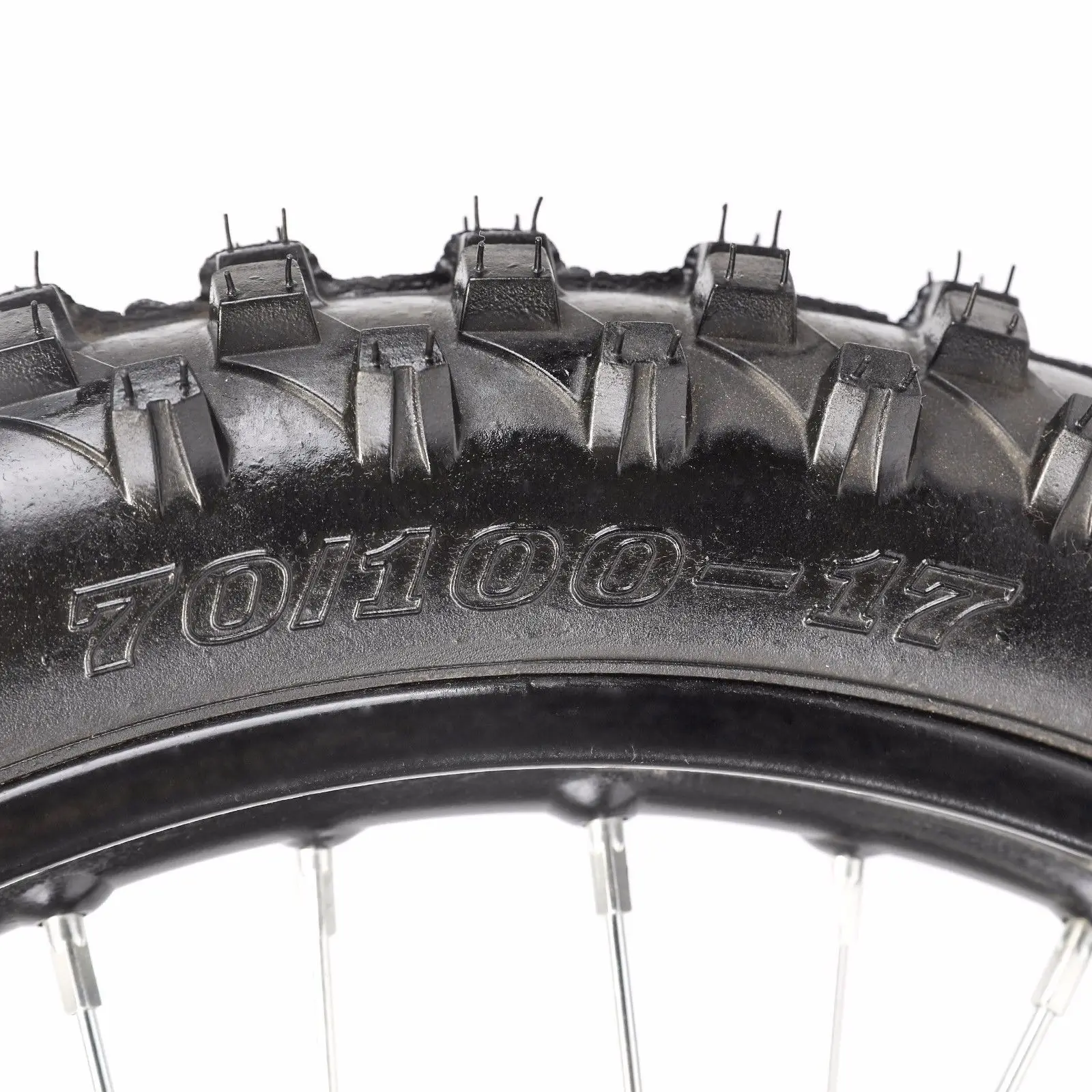 Черный 15 мм ось 70/100 17 &quot1 6*17 дюймов обод переднего колеса Knobby шины PIT PRO Dirt
