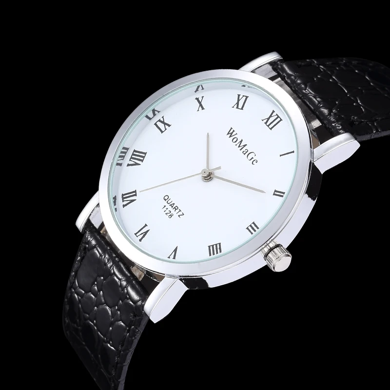 Для мужчин смотреть Бизнес часы Для мужчин Элитный бренд кожаный ремешок Мода повседневная женская обувь кварцевые часы Лидер продаж Erkek