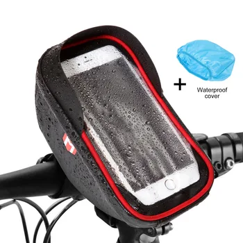 

PVC Bicycle мешок- Waterproof Cycling Top Tube Handlebar-Ba g- Touchscreen Phone Mount Holder-MTB Road Bike Front Frame Ba g-