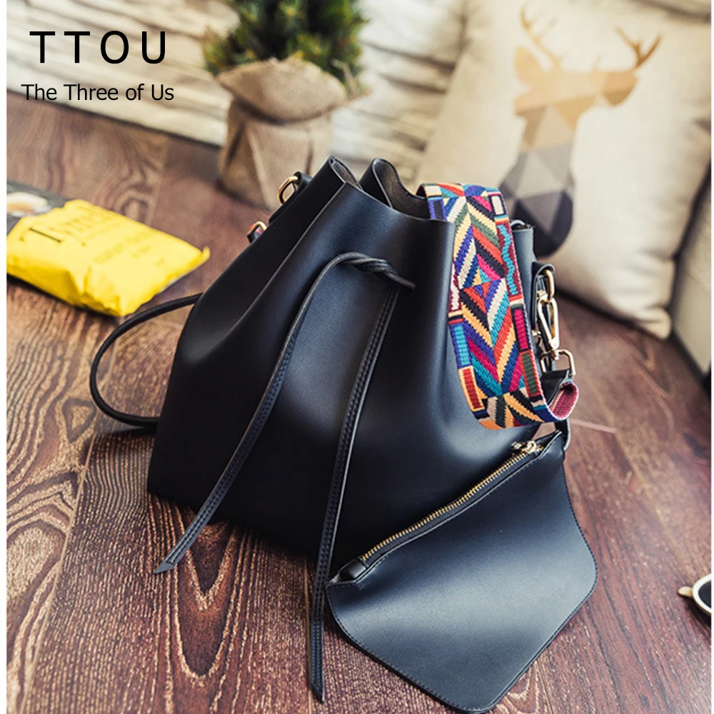 bag with colorful strap